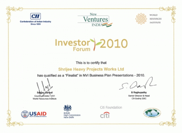 New Ventures India for the year 2010