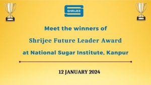 Shrijee Future Leader Award at National Sugar Institute, Kanpur